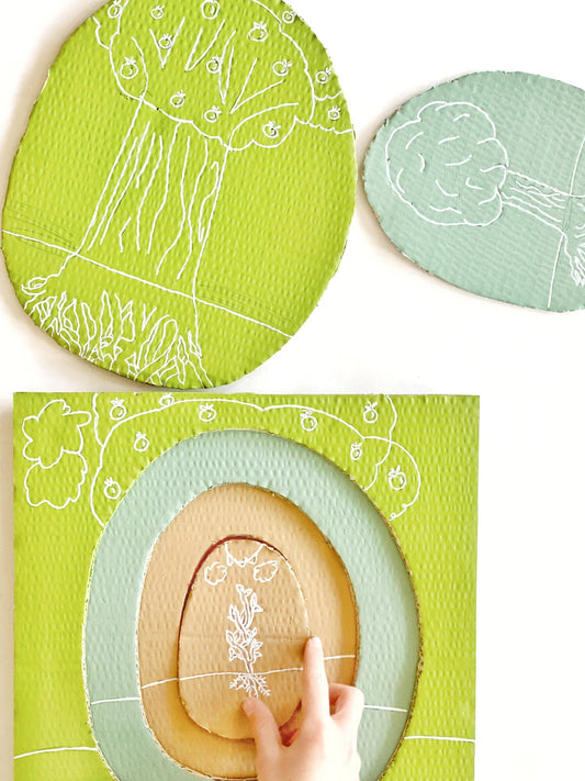 Cardboard layer puzzles