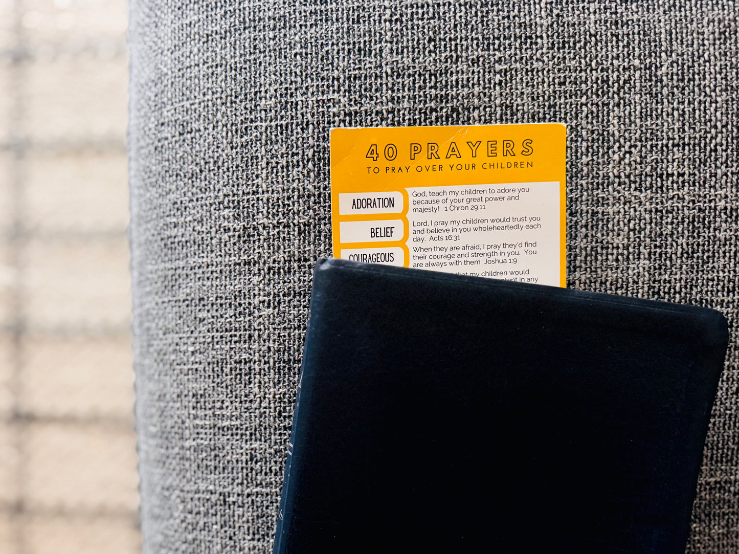 Free printable: 40 prayers for your children bookmark