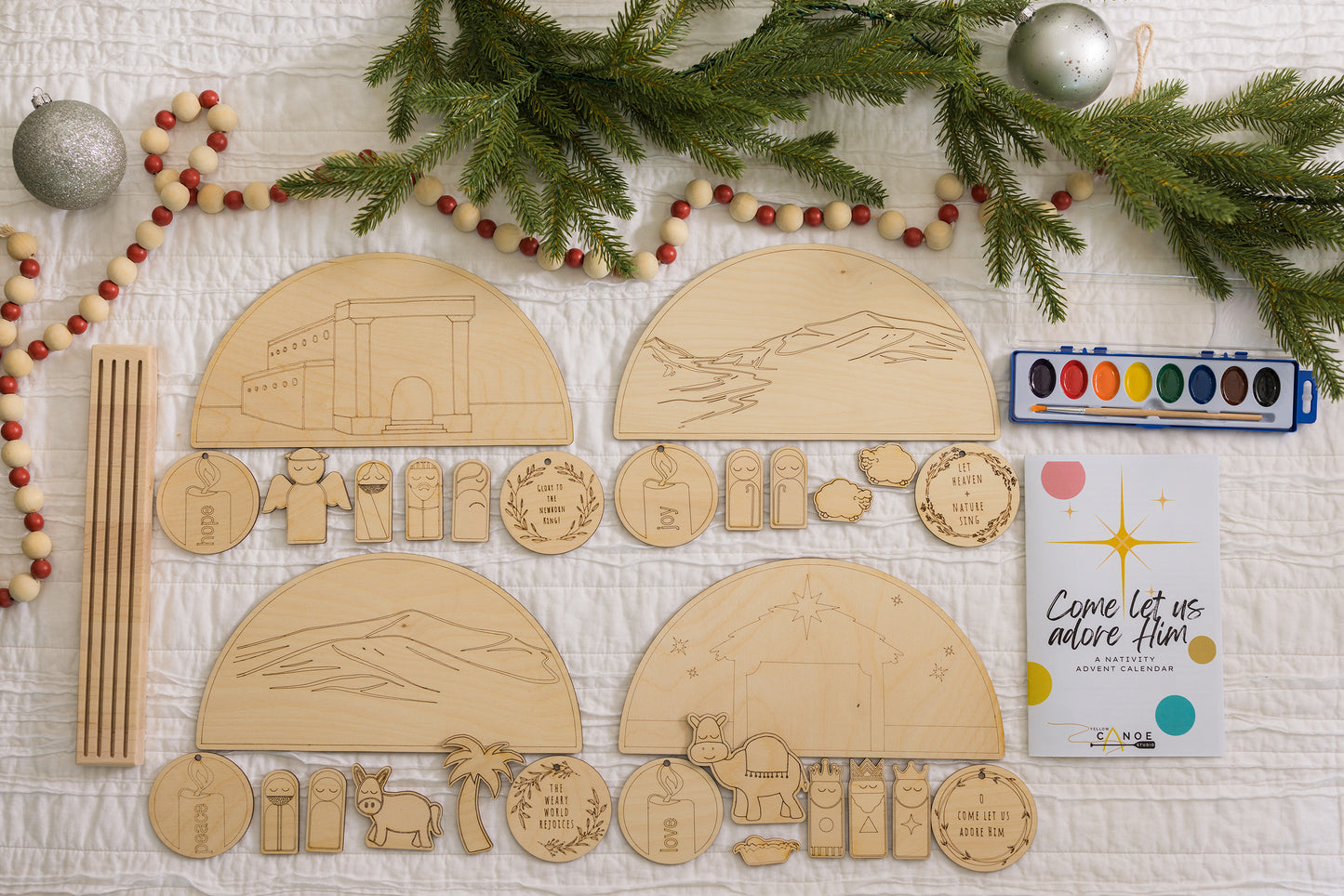 PRE-ORDER Come Let Us Adore Him: A Nativity Advent Calendar kit