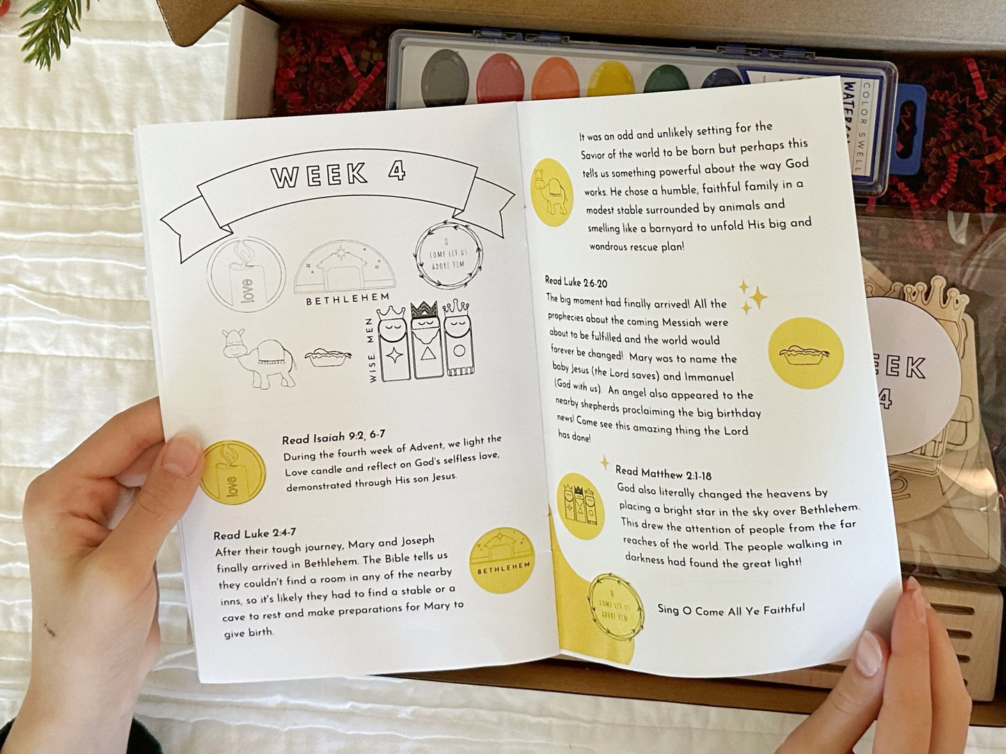 PRE-ORDER Come Let Us Adore Him: A Nativity Advent Calendar kit