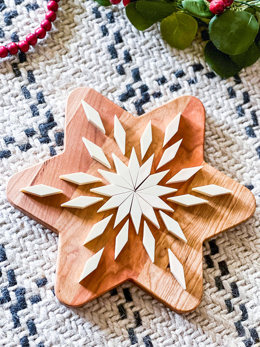 Star shaped marble run and dotted geoboard