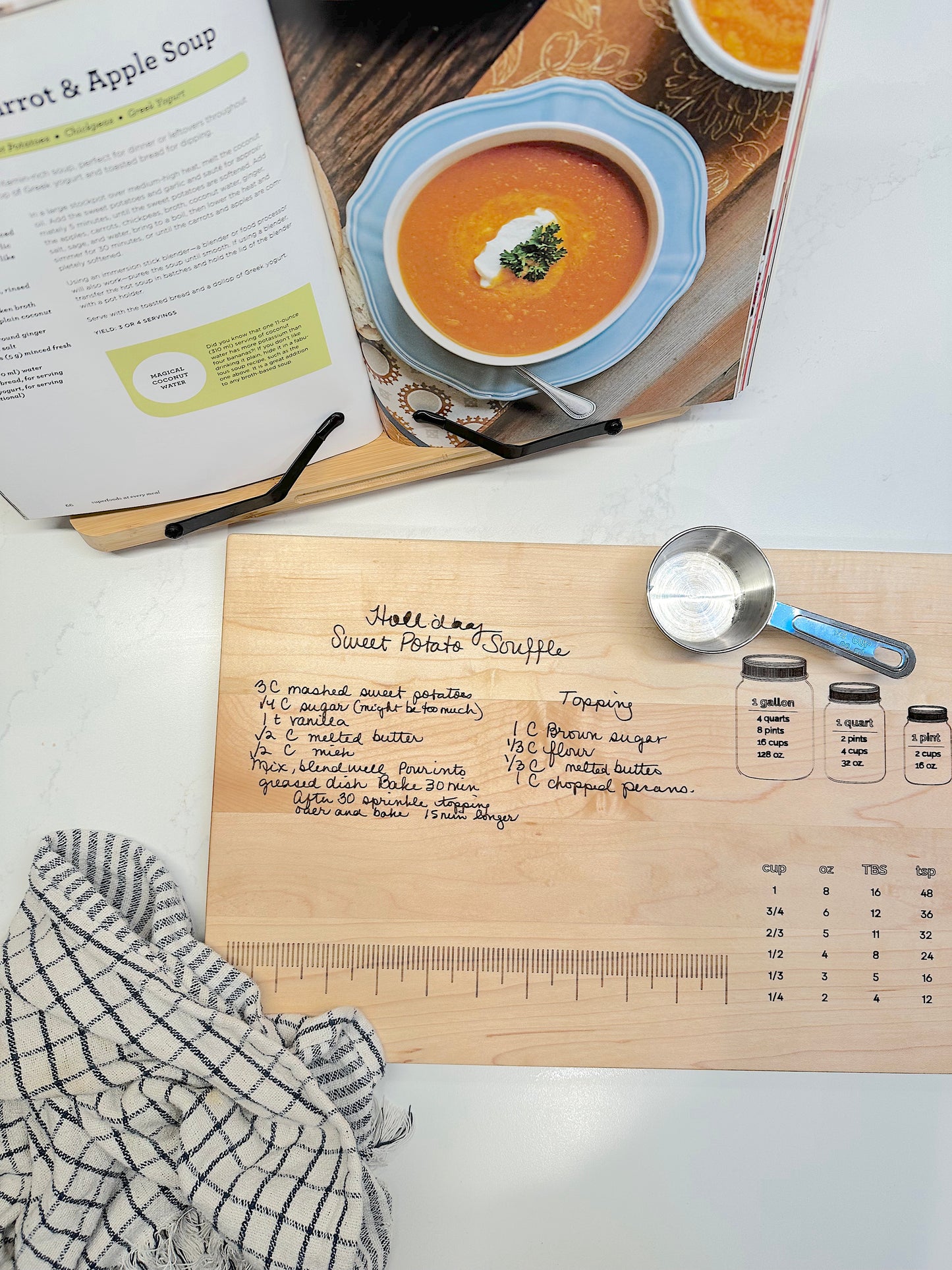 Kitchen Helper Cutting Board, custom options available