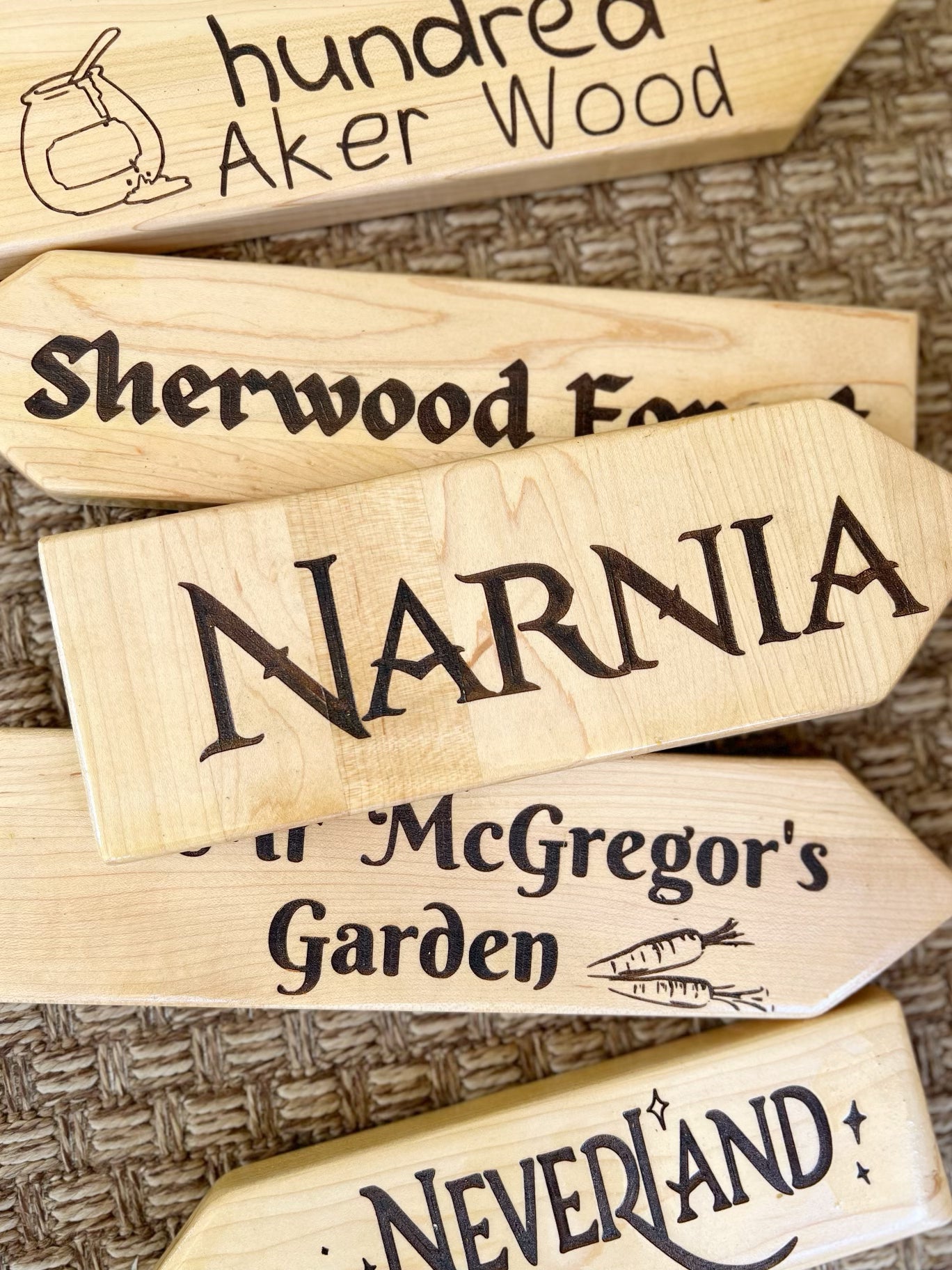 Custom storybook signs