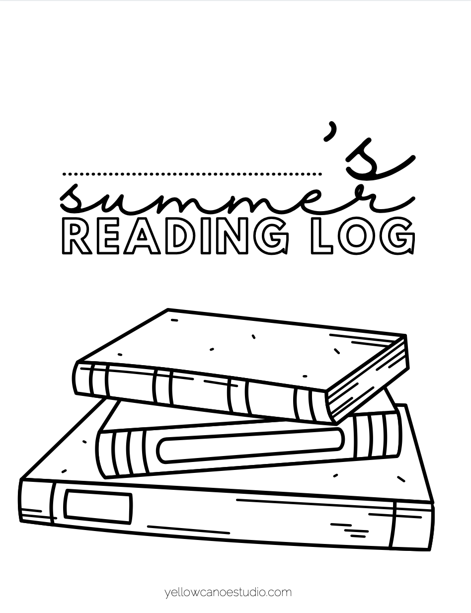 Summer Reading Log Free Printable