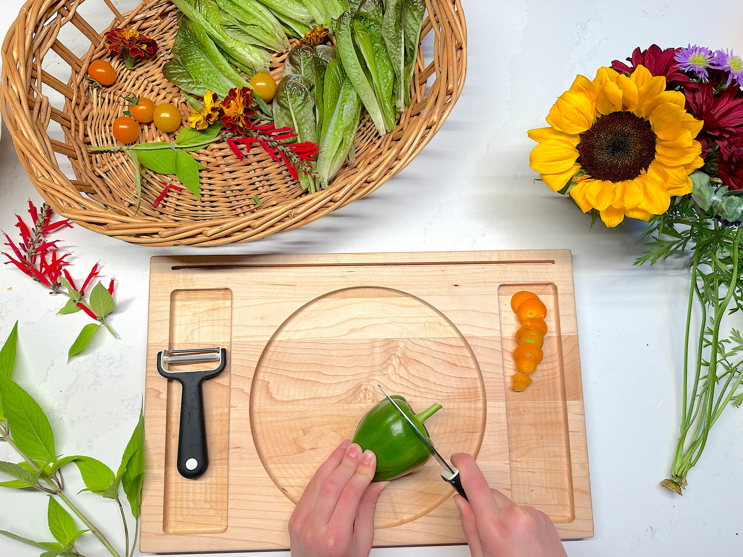 Kitchen Helper Cutting Board, custom options available